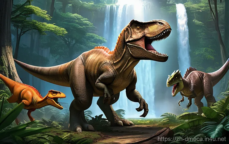 공룡메카드 카툰 스토리북 출시 - **Prompt:** A vibrant, high-quality children's book illustration style image depicting a fully cloth... 공룡메카드 카툰 스토리북 출시 - **Prompt:** A vibrant, high-quality children's book illustration style image depicting a fully cloth...