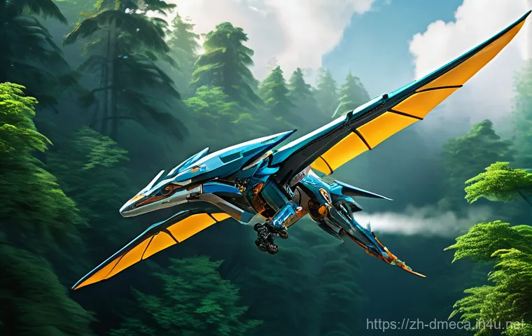 공룡메카드 관련 공룡 이름과 설명 - A close-up, action-packed shot of Trisla Mecard, a robust Triceratops-inspired mecha, deploying its ...