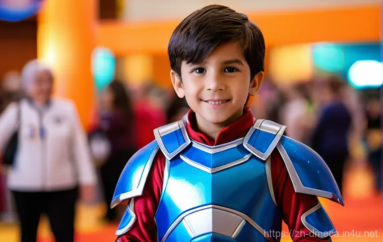 공룡메카드 관련 코스프레 의상 - Prompt 1: The Valiant Dino Mecard Warrior** 공룡메카드 관련 코스프레 의상 - Prompt 1: The Valiant Dino Mecard Warrior**