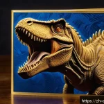 공룡메카드 공룡 카드 수집 방법 - A detailed close-up of a rare dinosaur card from the "恐龙메卡드" collection displayed in a high-quality ...